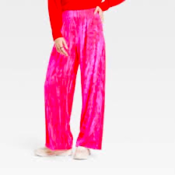 a new day | Pants \u0026 Jumpsuits | Womens High Rise Pull On Velvet Pants Pink  Target | Poshmark